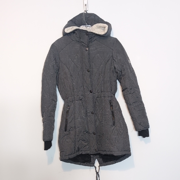Steve Madden Hooded Winter Jacket Coat - Picture 1 of 6